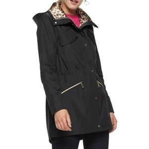 Nine West bonded zip front anorak parka